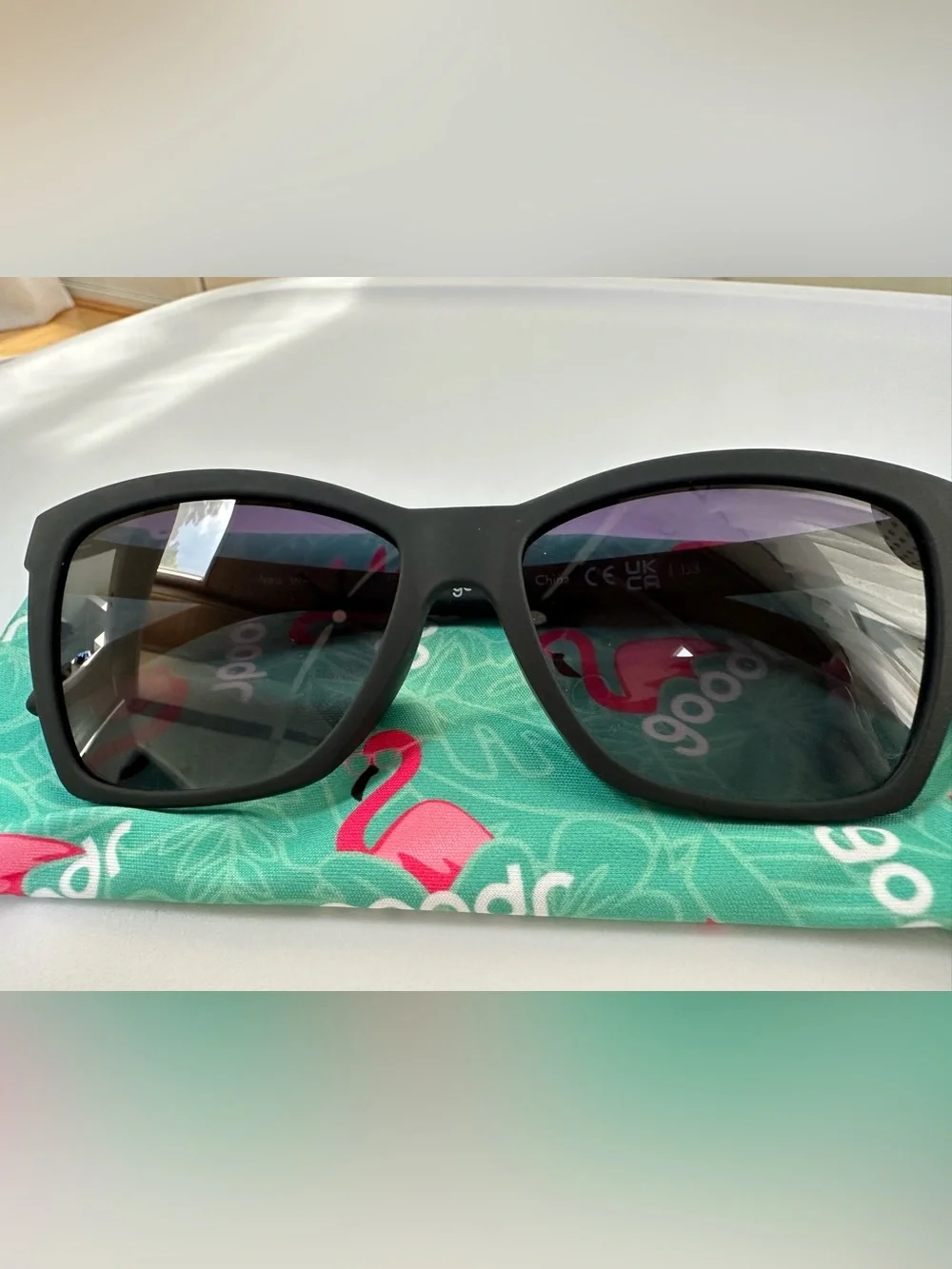 Goodr Black matte Sunglasses with Dark Lenses